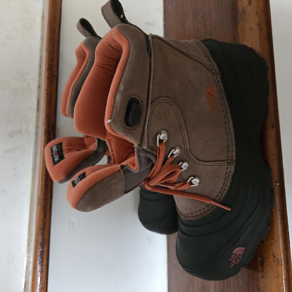 The North Face Brown and Black Winter Boots